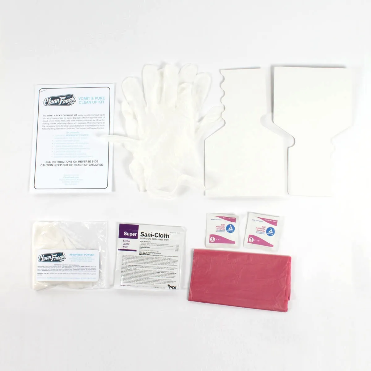 CleanFreak® Vomit & Puke Clean Up Kit - 1 Use