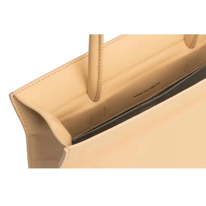 Click Medium Foldable Shoulder Bag - Apricot