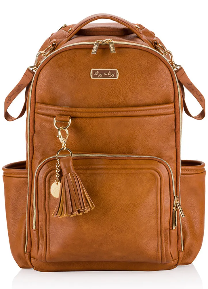 Cognac Backpack Diaper Bag by Itzy Ritzy