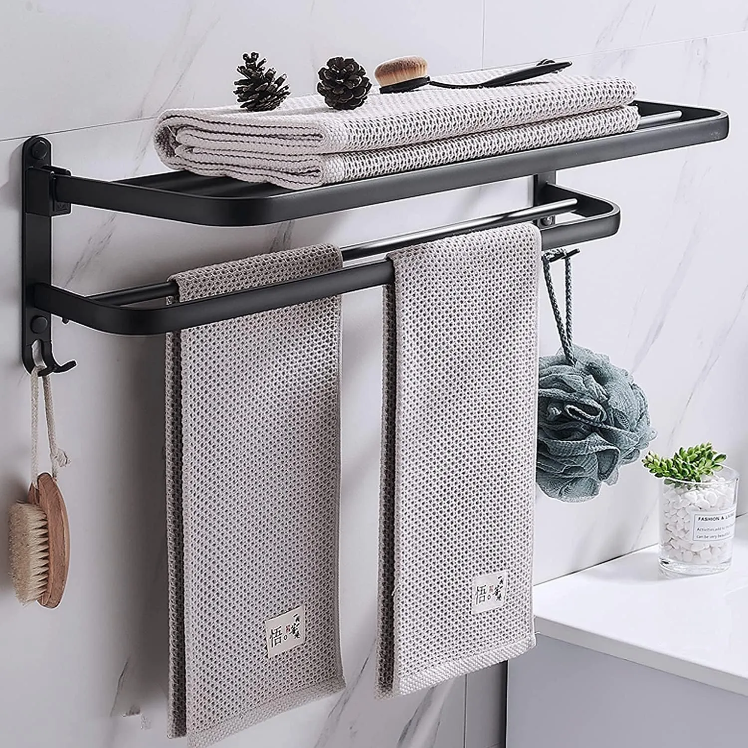 Collapsible Wall Mounted Towel Rack