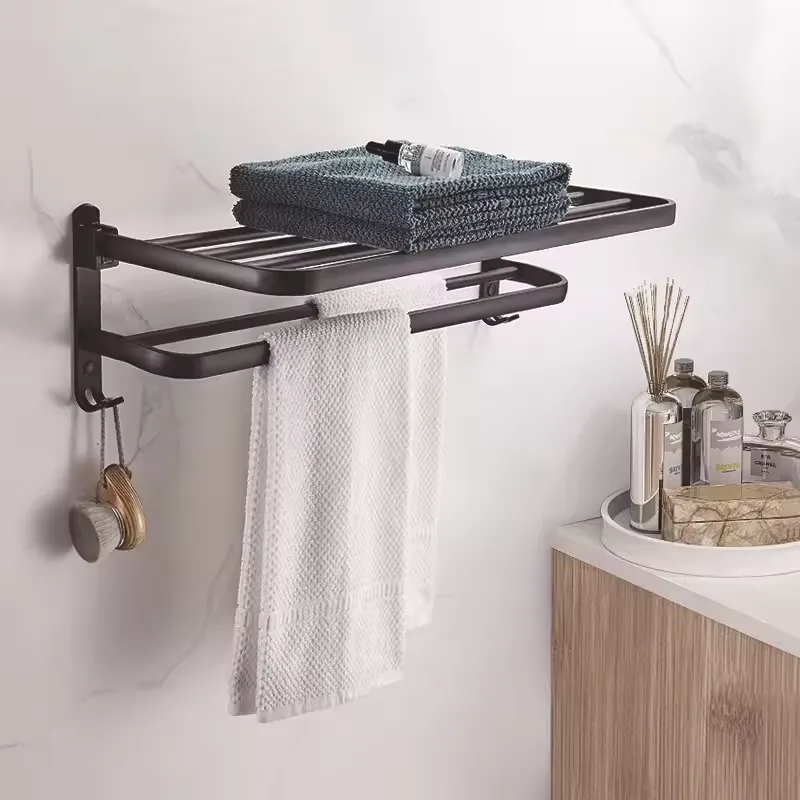 Collapsible Wall Mounted Towel Rack