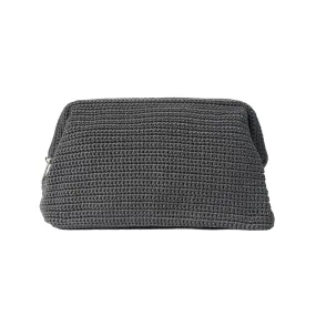 Cosmetic Bag | Steel Grey | Crochet