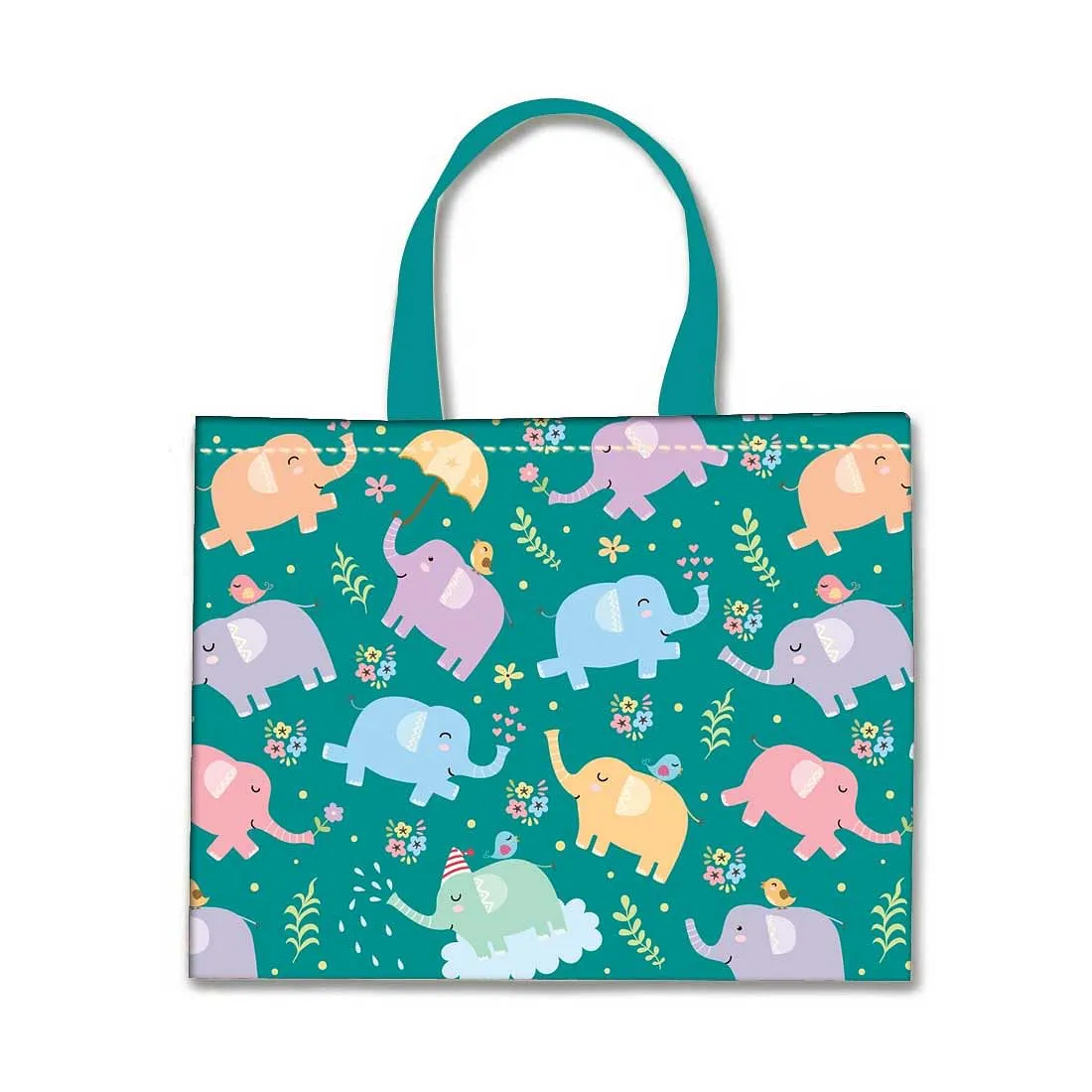 Designer Tote Bag With Zip Beach Gym Travel Bags -  Baby Elephant