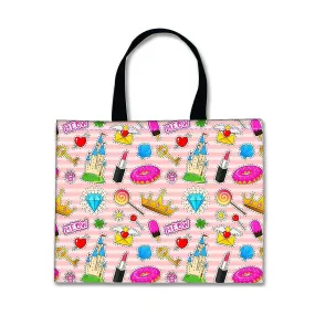 Designer Tote Bag With Zip Beach Gym Travel Bags -  Meow