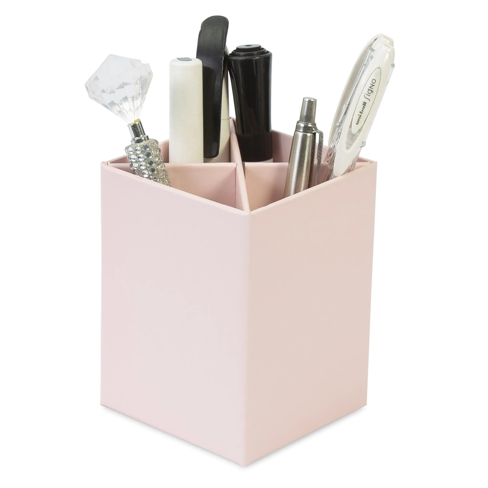 Desk Organiser Set - Pink - 4 Pcs