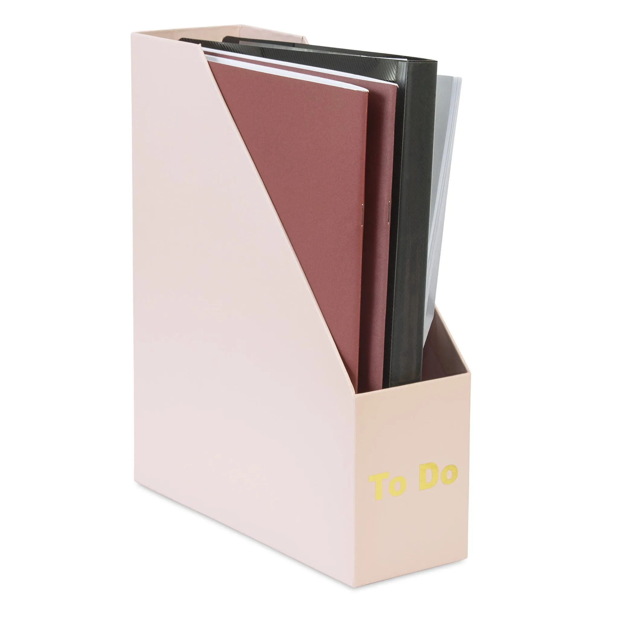 Desk Organiser Set - Pink - 4 Pcs