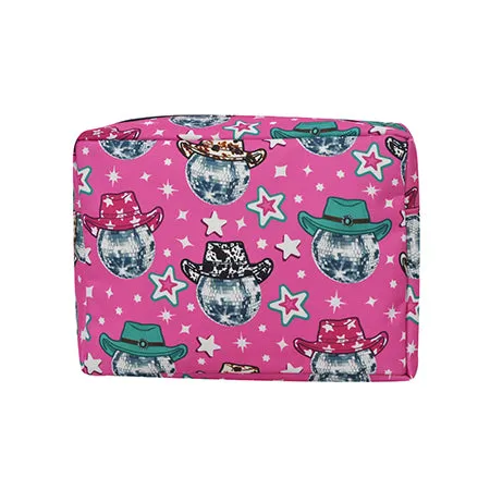 Disco Cowgirl NGIL Large Cosmetic Travel Pouch