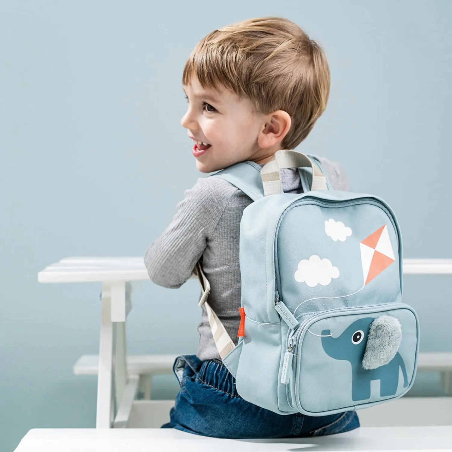 DonebyDeer Blue Canvas Children's Backpack Elphee