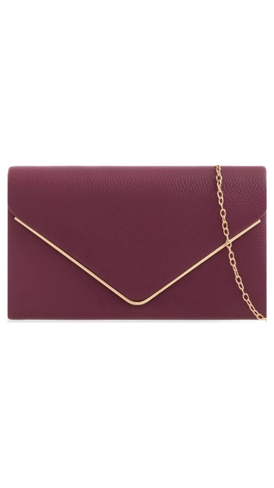 Donna Clutch- Burgundy