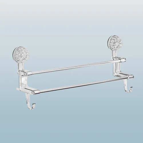 Double Rod Strong Suction Power Towel Rack