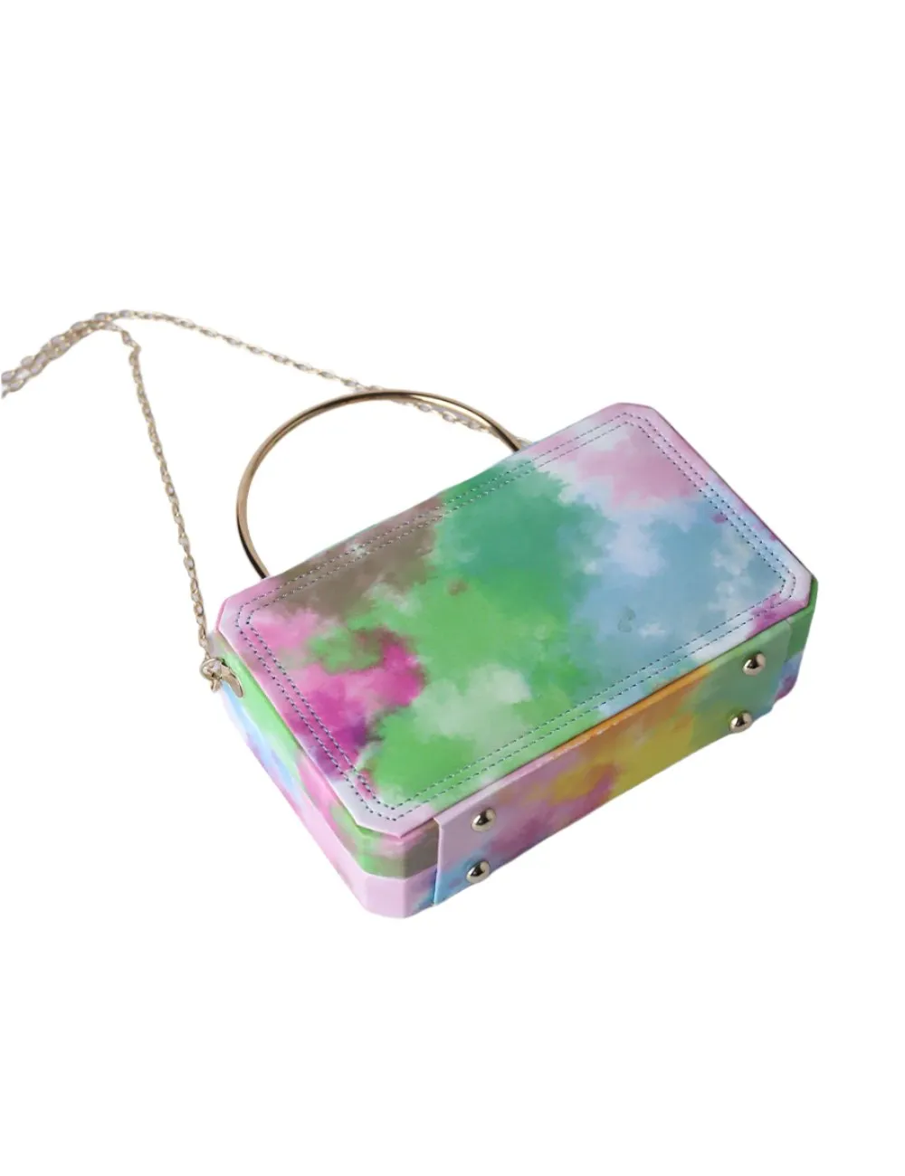 Dreamscape Pastel Box Clutch