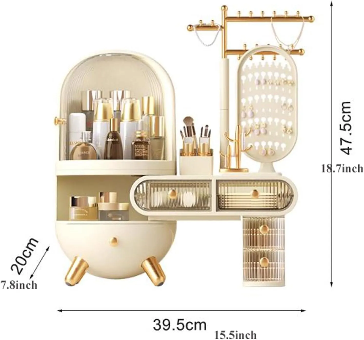 Dressing Case Makeup Organizer