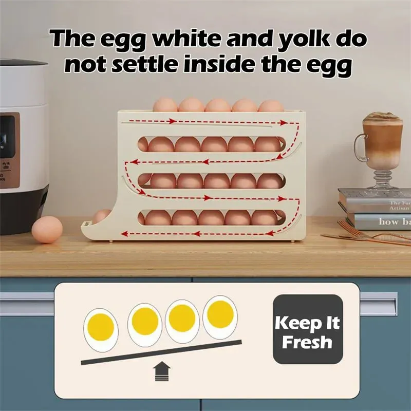 Eggs Dispenser Fridge Organizer Rack