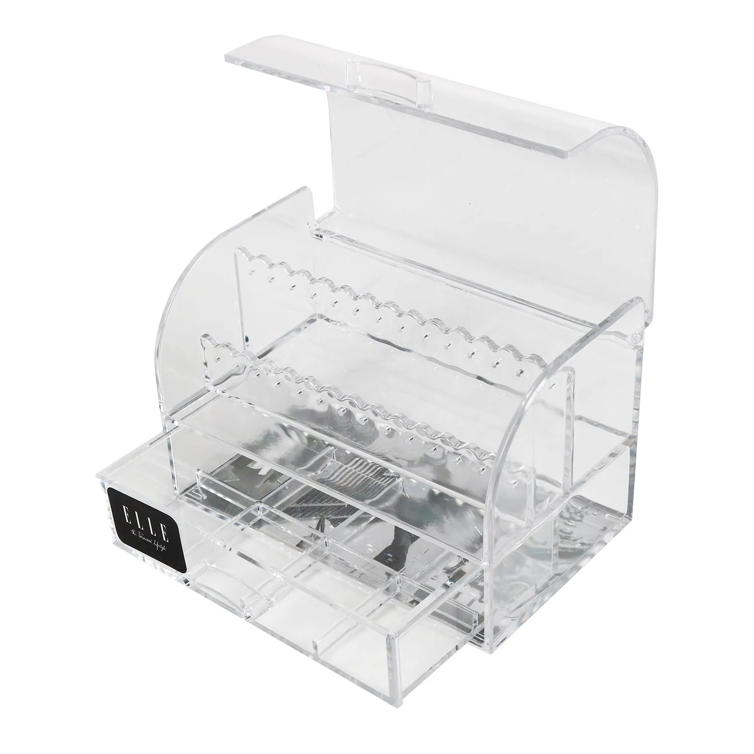 Elle Clear Jewelry Organizer with Drawer