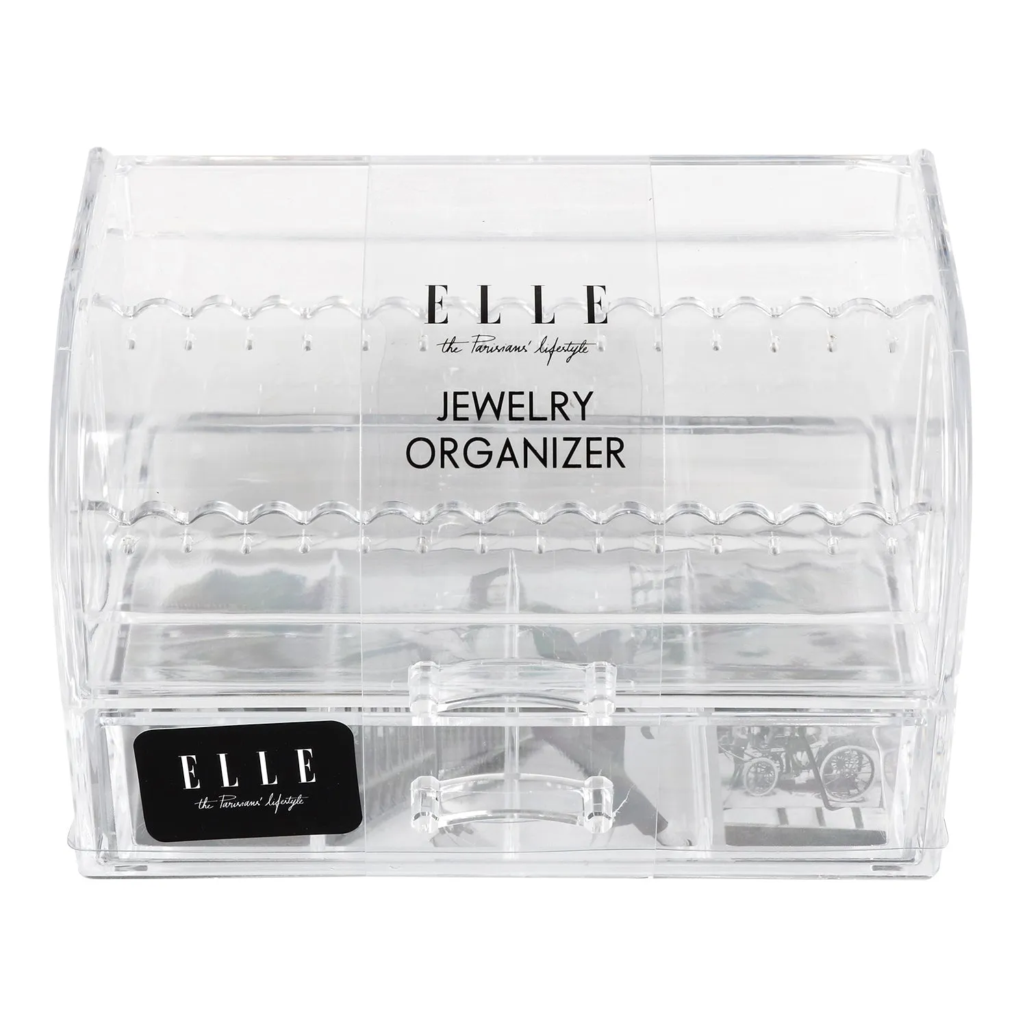 Elle Clear Jewelry Organizer with Drawer