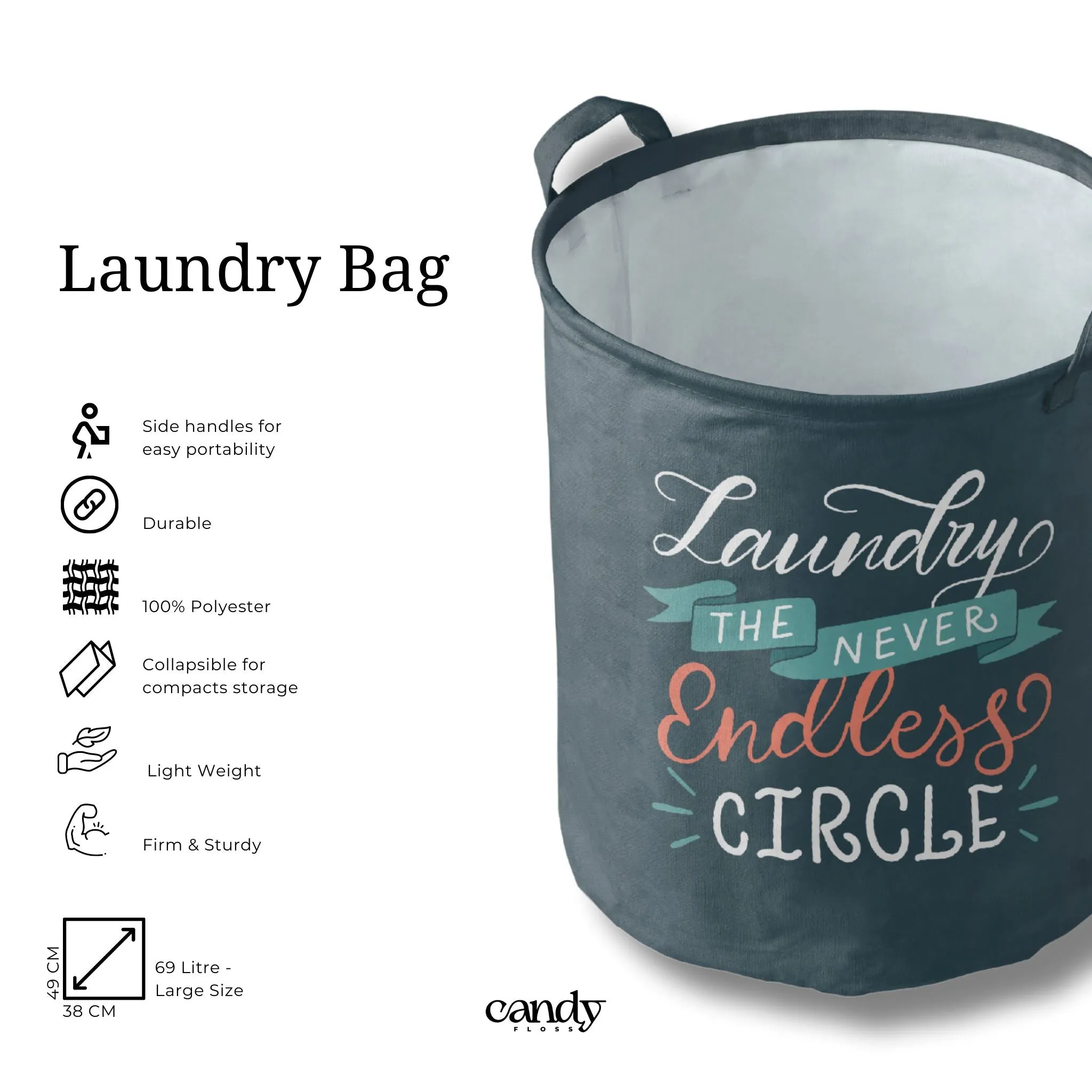 Endless circle - Foldable Laundry Bag