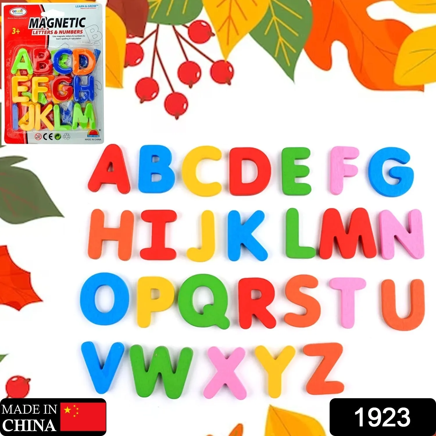 English A to Z Small letter Colorful Magnetic Alphabet to Educate Kids in Fun Play & Learn | Toy for Preschool Learning, Spelling, Counting (26 Alphabet)