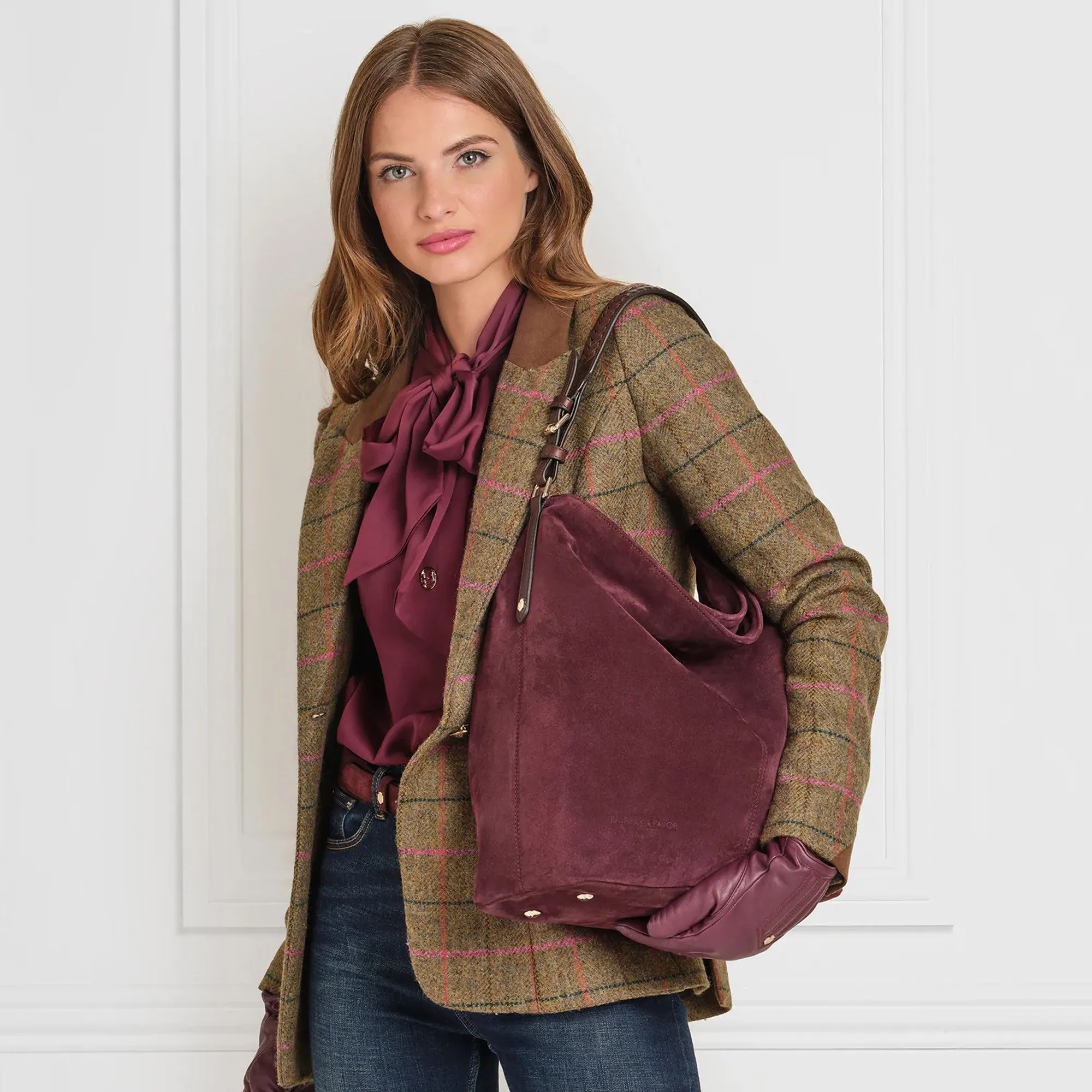 Fairfax & Favor Tetbury Handbag - Plum