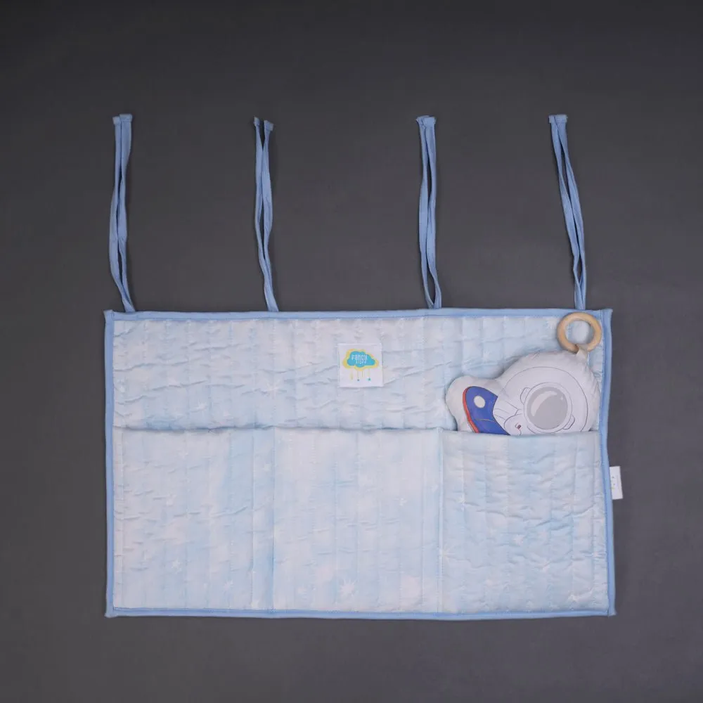 Fancy Fluff Organic Cotton Crib Organiser- Nova