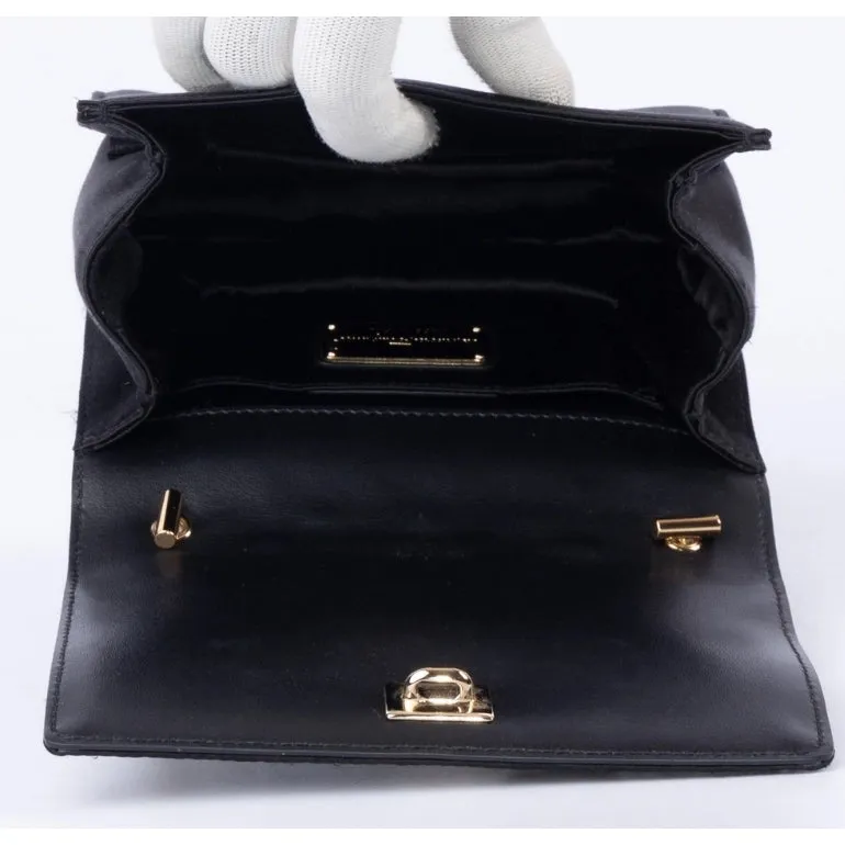 Ferragamo Ginny Studded Top Handle Shoulder Bag