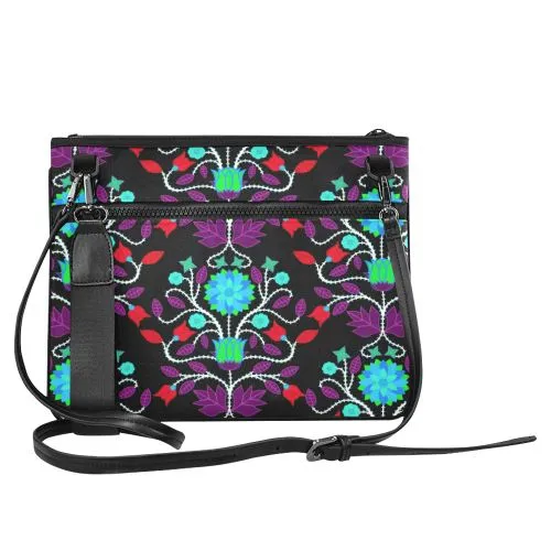 Floral Beadwork Four Clans Winter Slim Clutch Bag