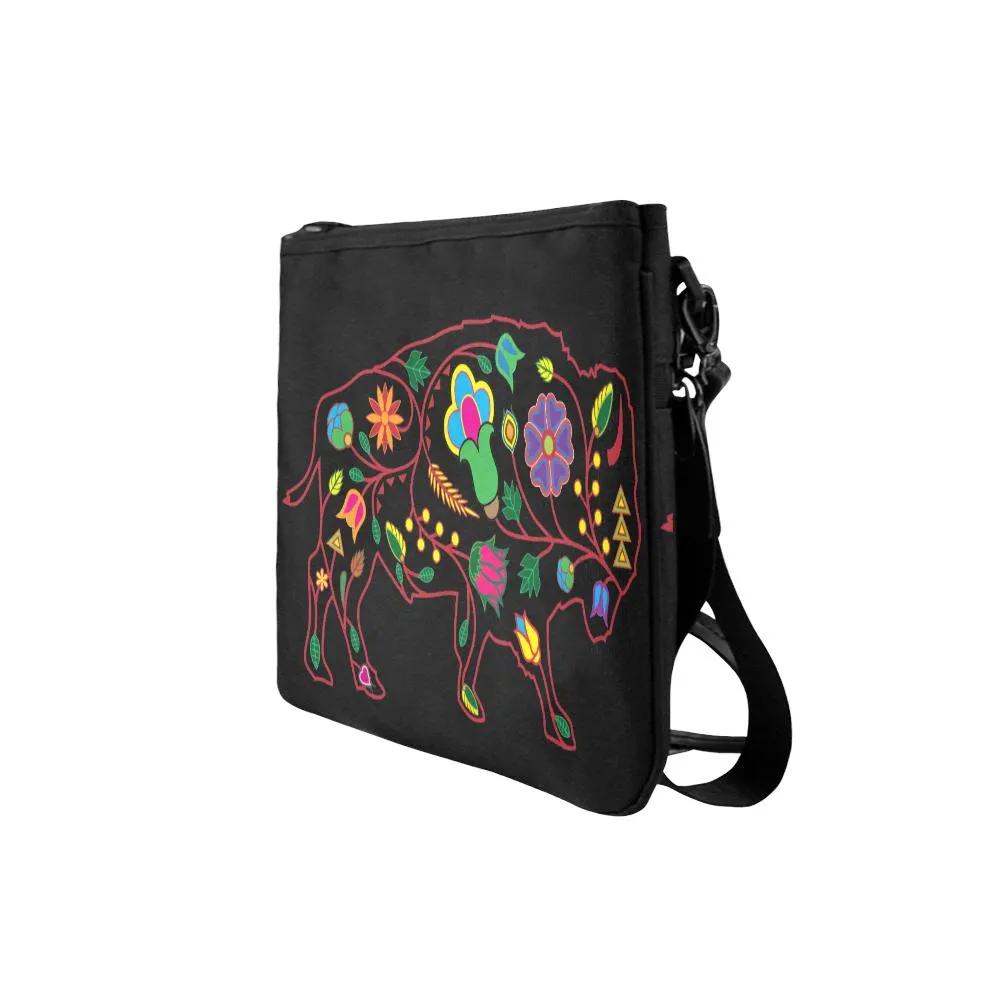 Floral Buffalo Slim Clutch Bag