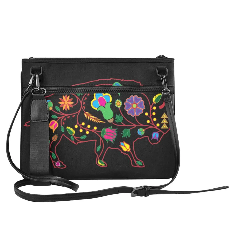 Floral Buffalo Slim Clutch Bag