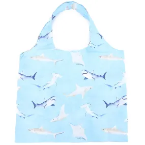 Foldable Bag Jake Happy Sharks Blue