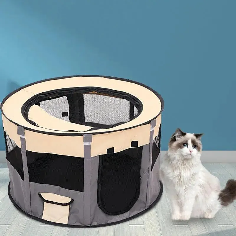 Foldable Closed Tent For Pet Dogs And Cats