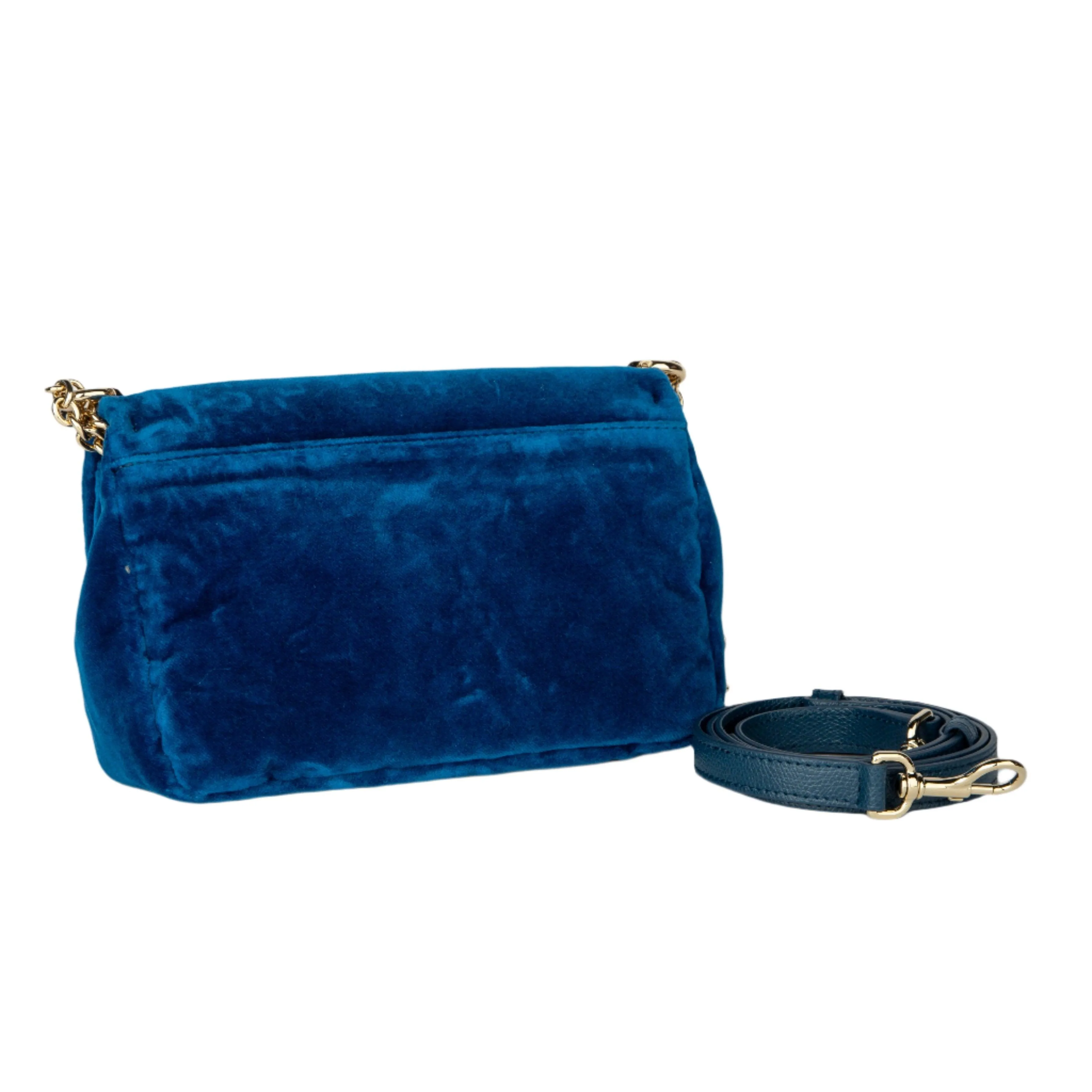 Furla 1927 Mini Velvet Crossbody - Blu Jay