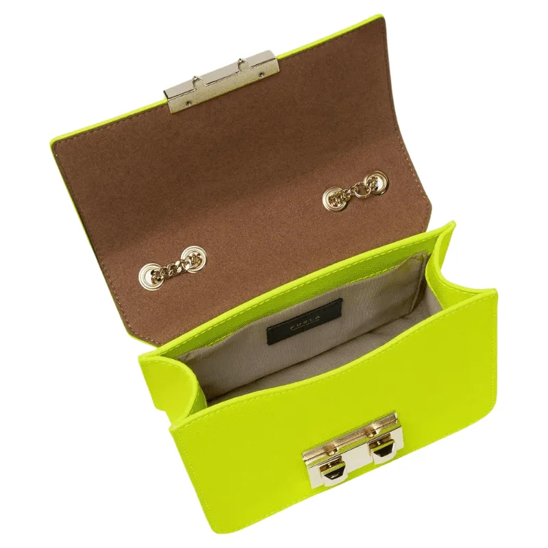 Furla Bella Mini Crossbody Bag - Neon Yellow