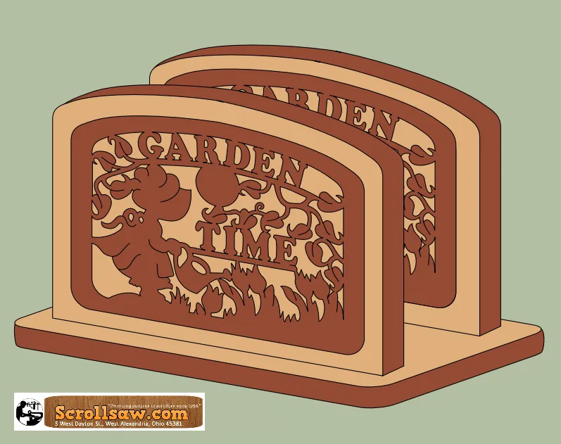 Garden Time Napkin/Letter Holder Pattern