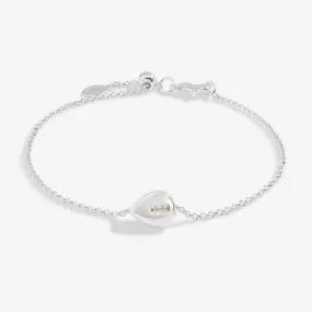 Gem Glow Teardrop Zirconia Silver Plated 19cm Adjustable Bracelet 7173