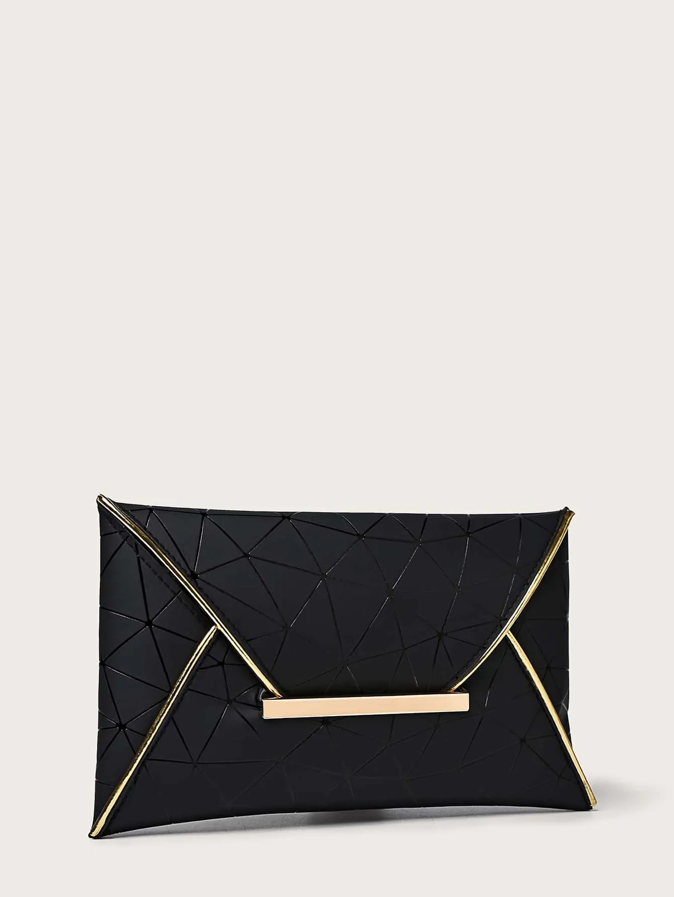 Geometric Pattern Clutch Bag