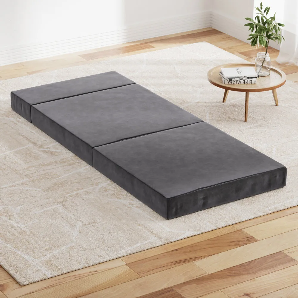 Giselle Bedding Folding Foam Portable Mattress Grey