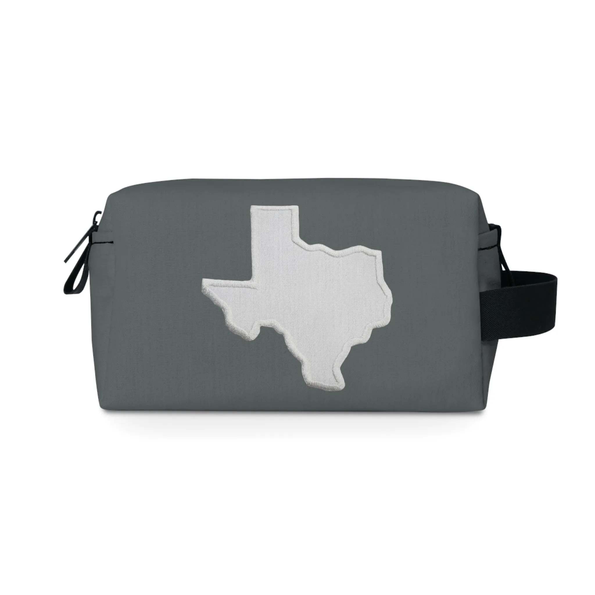 Gray and White Texas Toiletry Bag