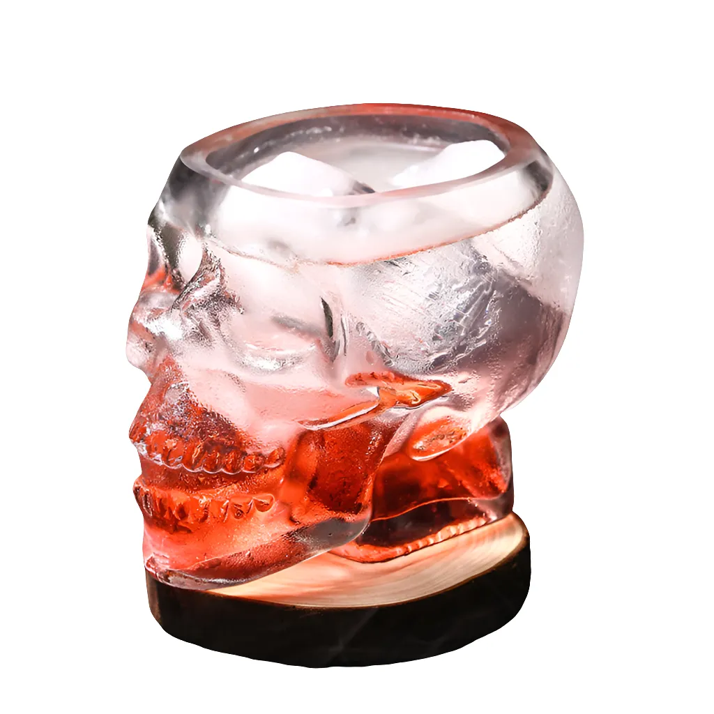 Halloween Inspired Skull-shaped Whiskey Glass