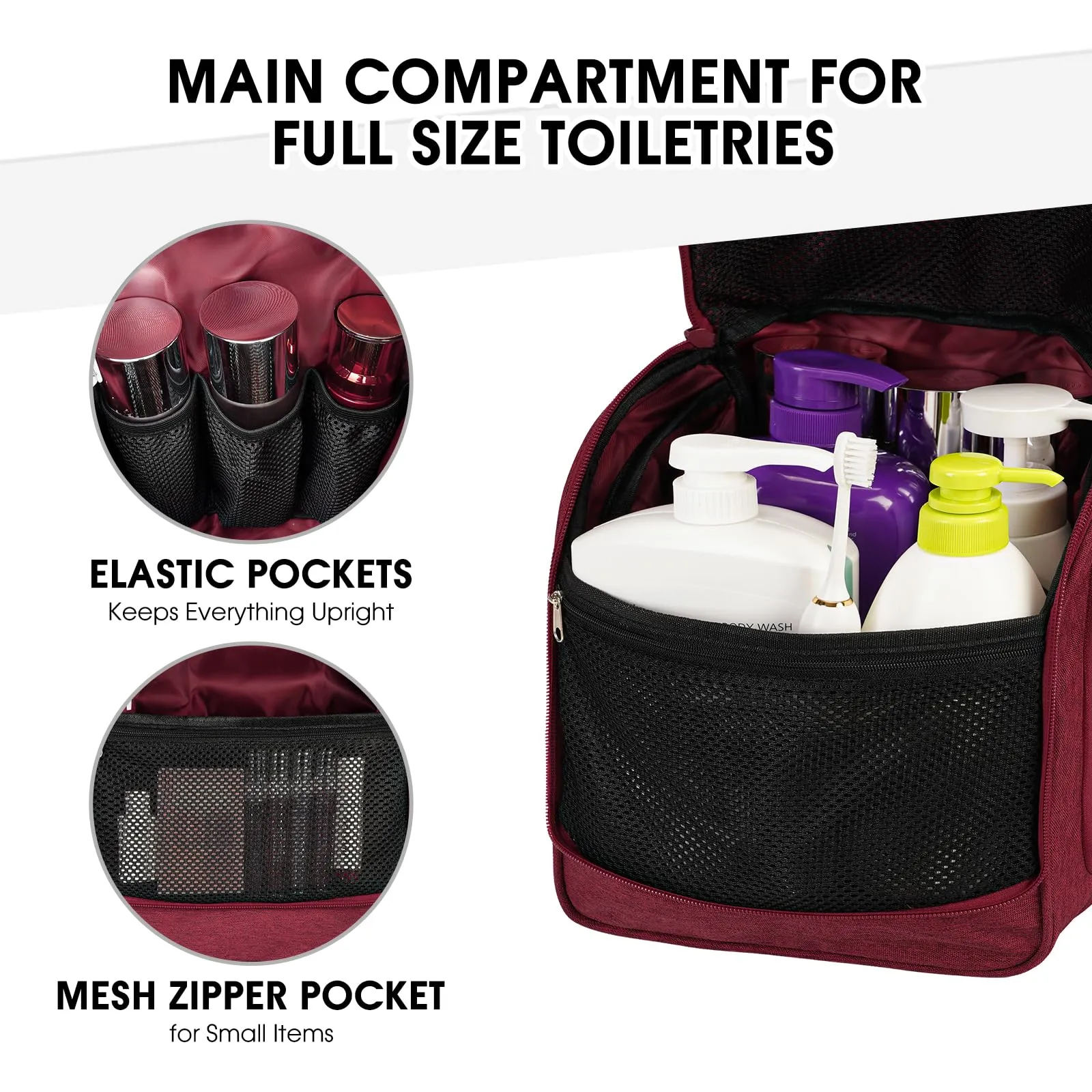 Hanging Travel Toiletry Bag For Women/Men