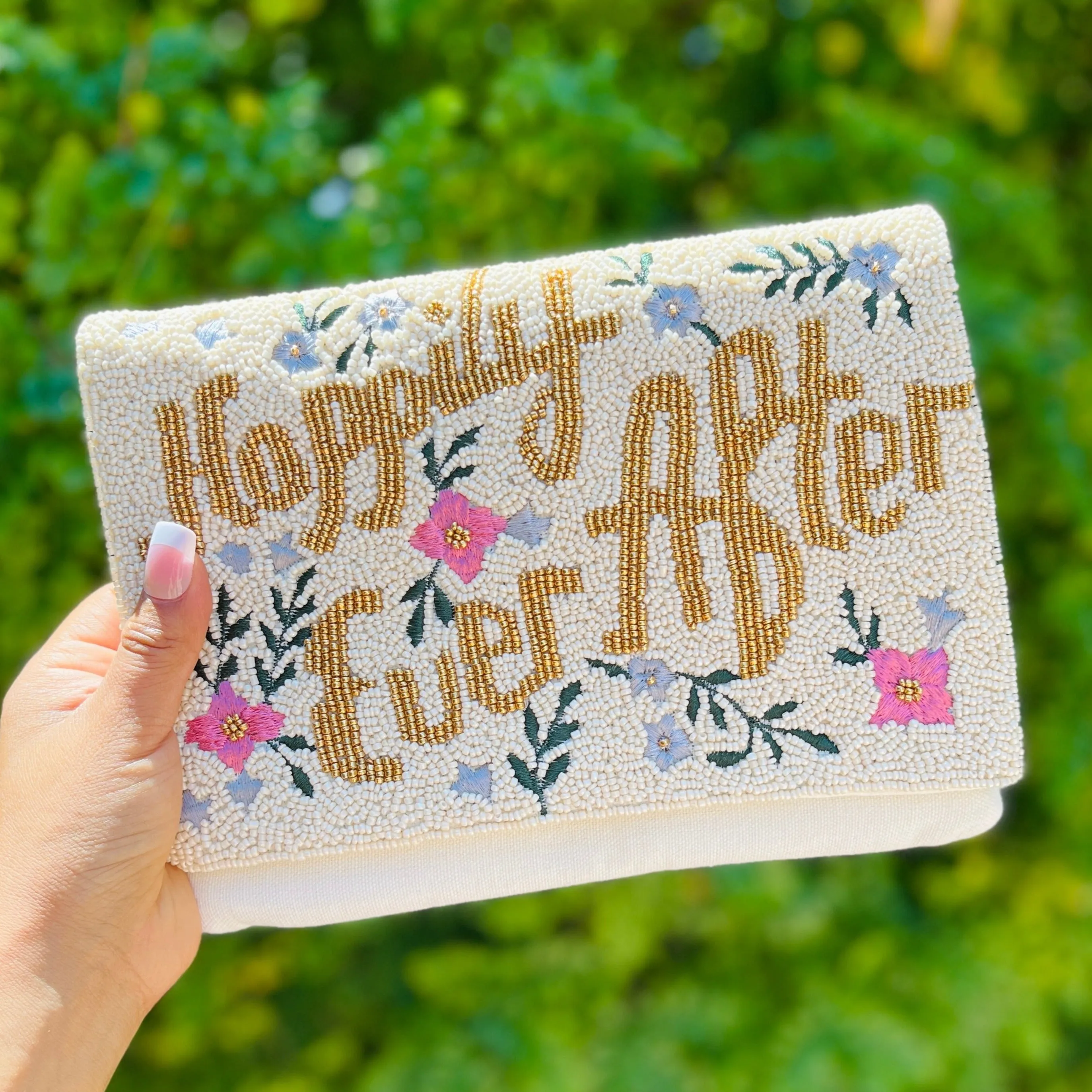 Happily Ever After Beaded Clutch Purse