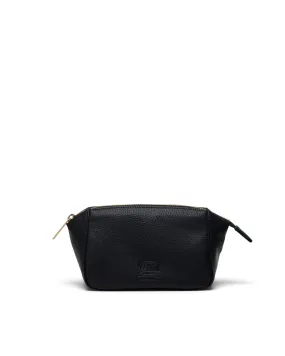 Herschel Milan Small Toiletry Vegan Leather Bag-Black