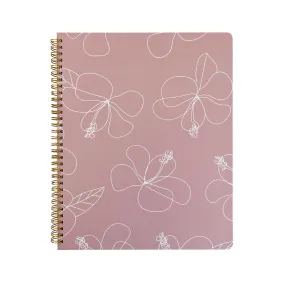 Hibiscus Outline Spiral Notebook