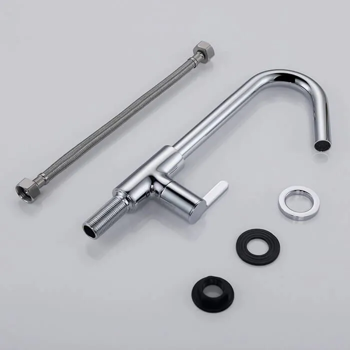 HOMELODY Bathroom Faucet Cold and Hot Water Single Lever Rotatable 360 ° Taps