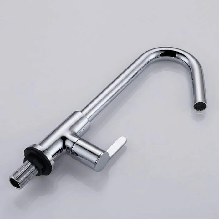 HOMELODY Bathroom Faucet Cold and Hot Water Single Lever Rotatable 360 ° Taps