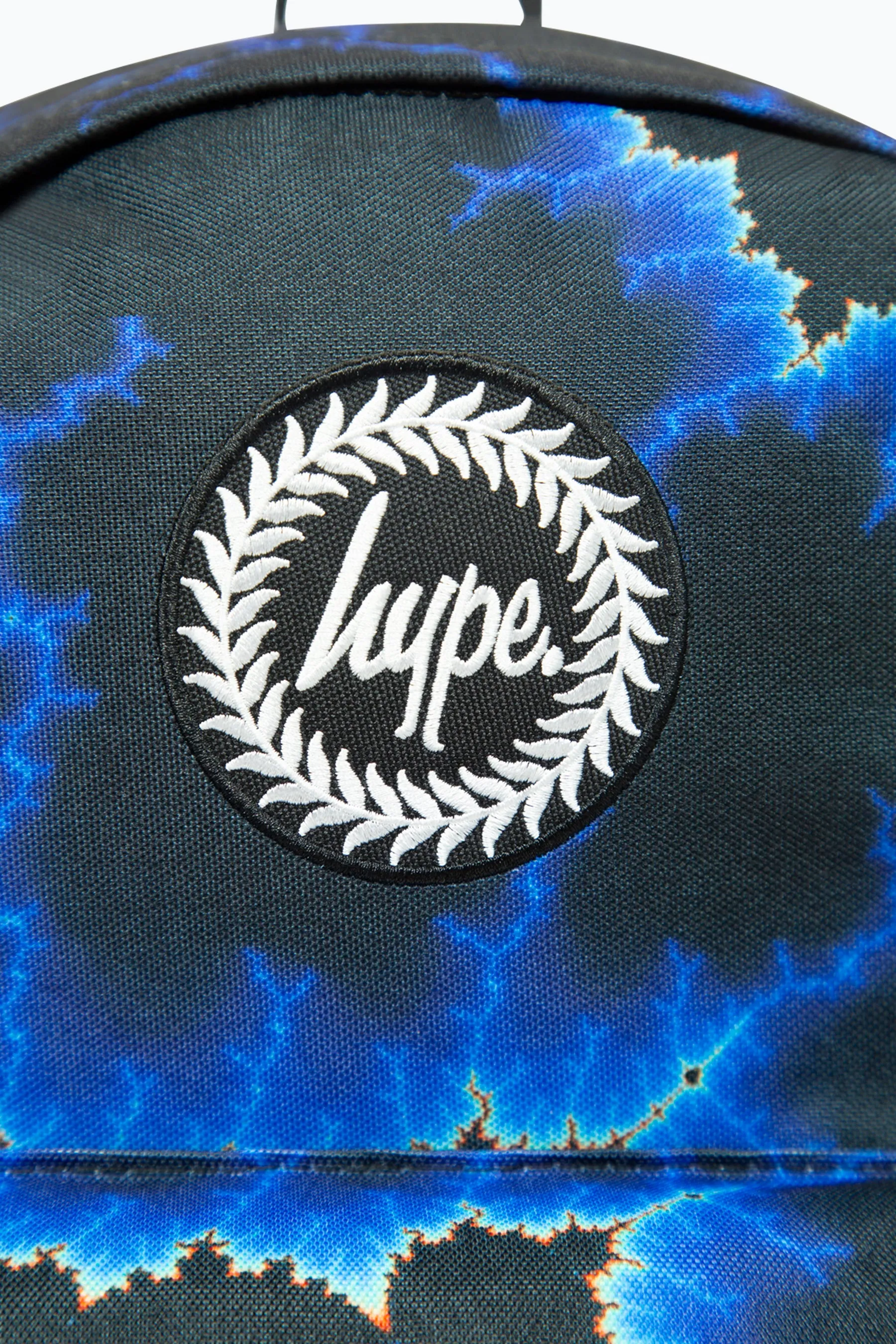 Hype Boys Black Blue Lightning Iconic Kids Backpack