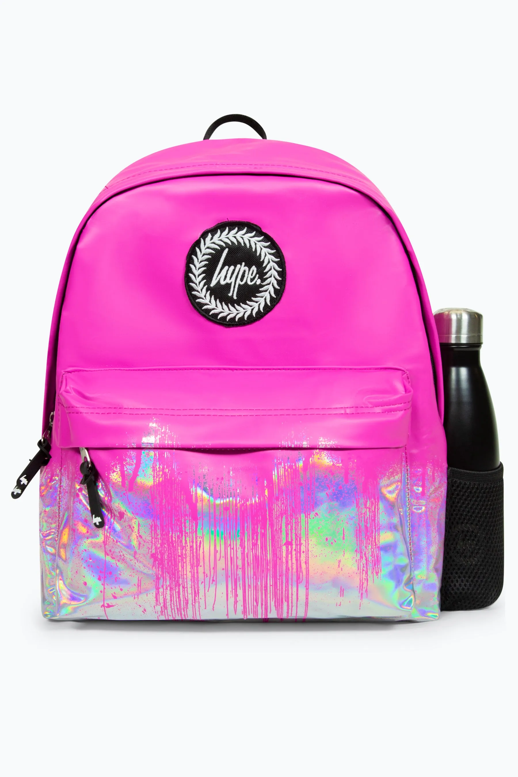 Hype Girls Iconic Holo Drips Pink Backpack