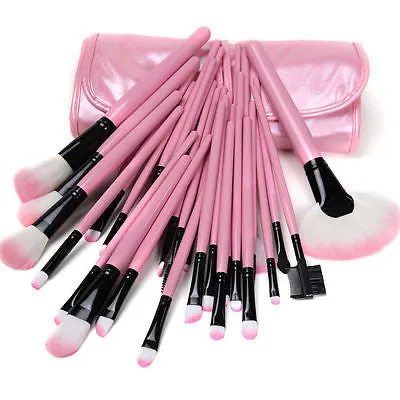 Iconic beauty 32pcs makeup brush set with free case