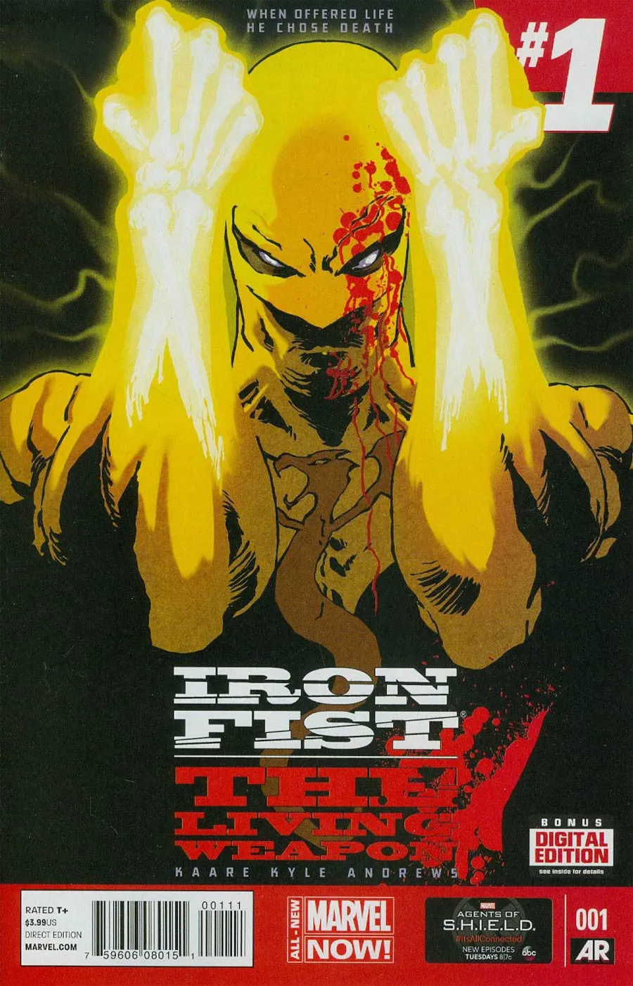 Iron Fist #1 Cover by Kaare First Print Cover  *  NM   *