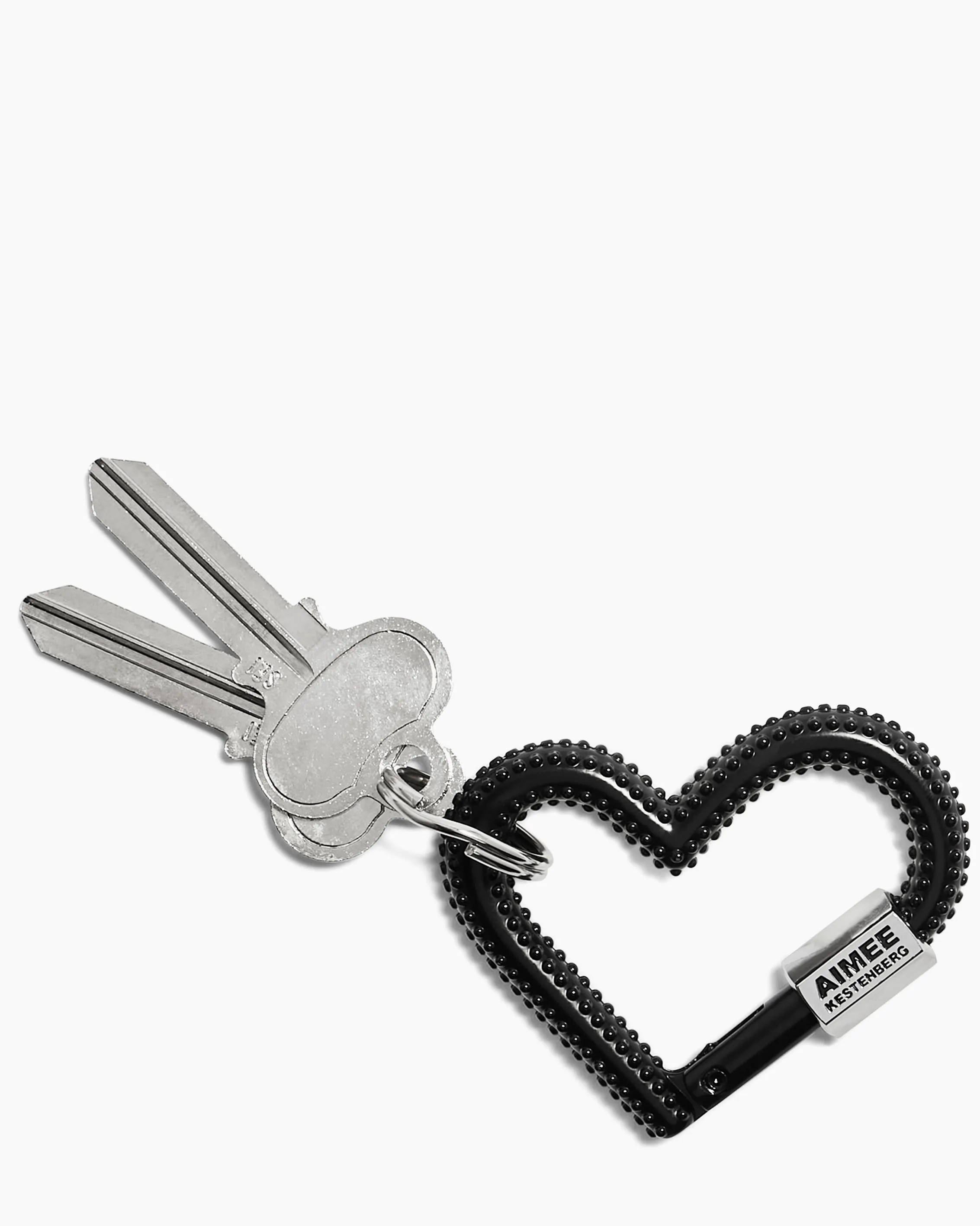 It's A Love Thing Studded Heart Carabiner