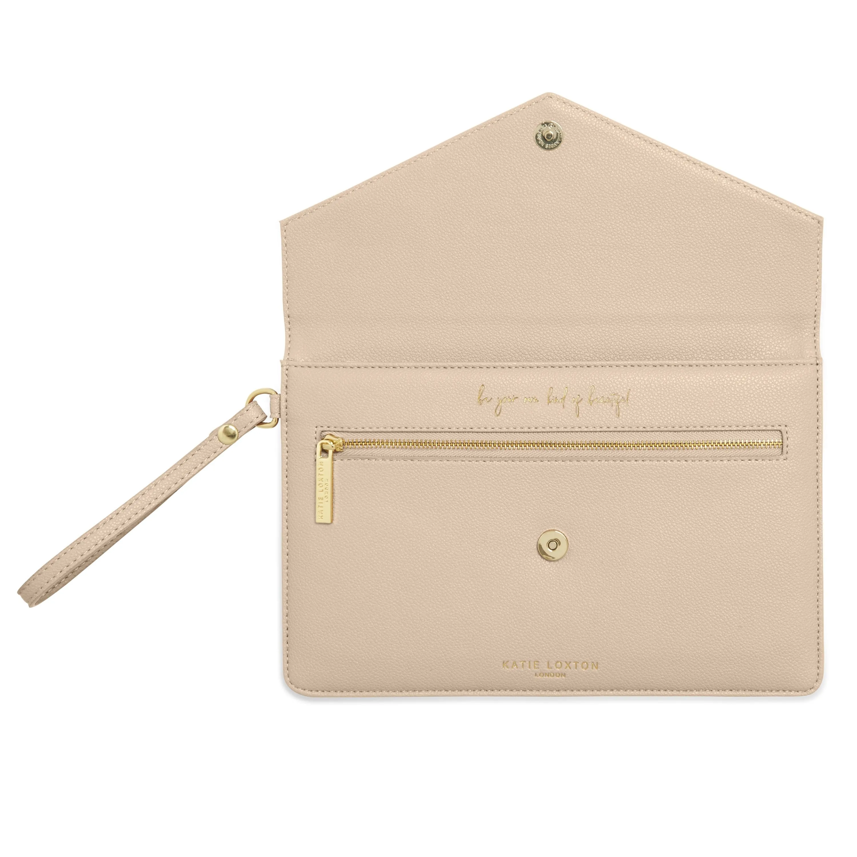 Katie Loxton Esme Envelope Nude Pink Clutch Bag KLB797 S