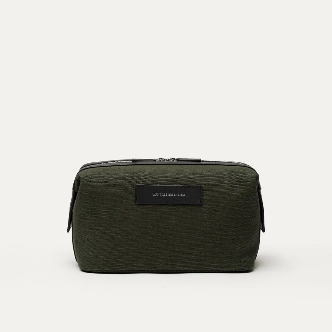 Kenyatta Canvas Toiletry Bag (Green)